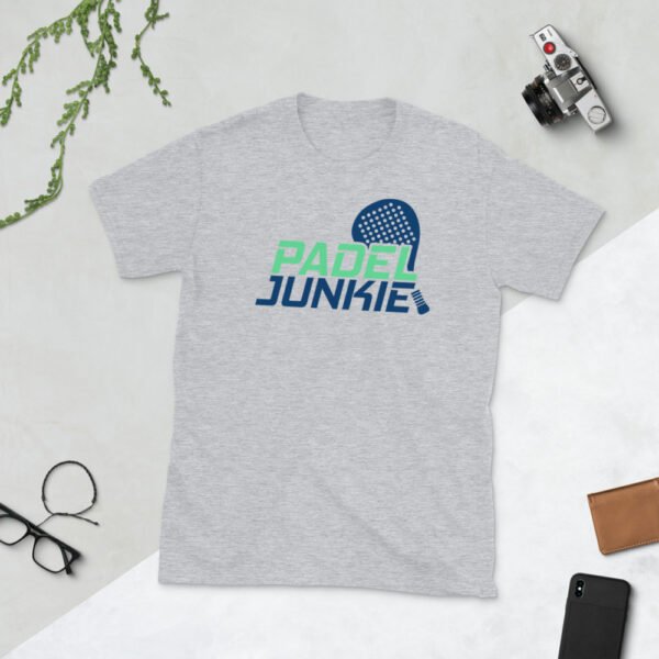 Padel-junkie-t-shirt-light-grey